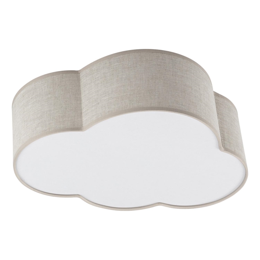 Brilagi - Plafondlamp voor kinderen NIMBUS MINI LINEN 2xE27/15W/230V 31x43 cm beige