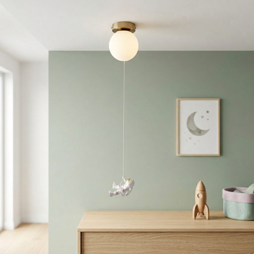 Brilagi - Plafondlamp voor kinderkamer ASTRO 1xE14/15W/230V wit