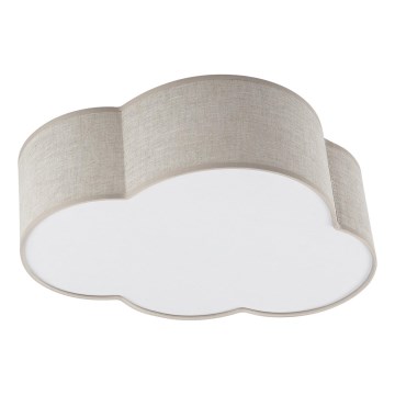 Brilagi - Plafondlamp voor kinderkamer NIMBUS LINEN 2xE27/15W/230V beige