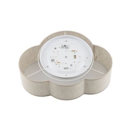 Brilagi - Plafondlamp voor kinderkamer NIMBUS LINEN 2xE27/15W/230V beige