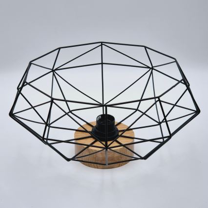 Brilagi - Plafondlamp WOODY BASKET 1xE27/60W/230V eiken
