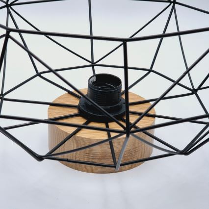 Brilagi - Plafondlamp WOODY BASKET 1xE27/60W/230V eiken