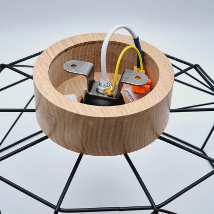 Brilagi - Plafondlamp WOODY BASKET 1xE27/60W/230V eiken