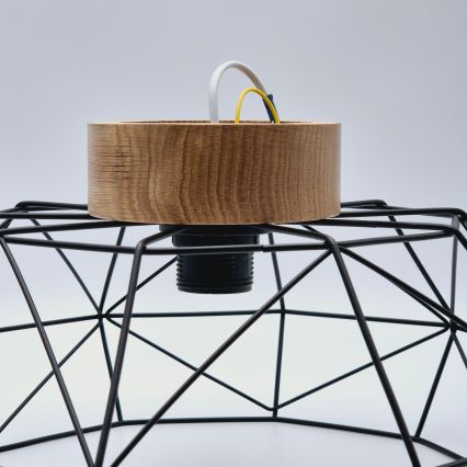 Brilagi - Plafondlamp WOODY BASKET 1xE27/60W/230V eiken