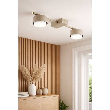 Brilagi - plafondspot 2xGX53/12W/230V beige