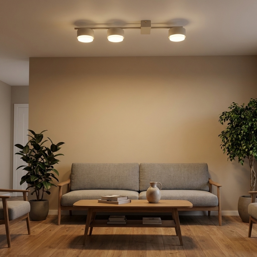 Brilagi - Plafondspot 3xGX53/12W/230V beige