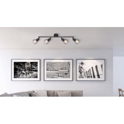 Brilagi - Plafondspot CAGE 4xE14/40W/230V