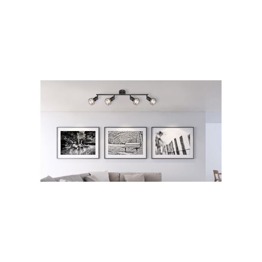 Brilagi - Plafondspot CAGE 4xE14/40W/230V