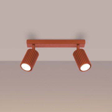 Brilagi - plafondspot CRESTO 2xGU10/10W/230V rood