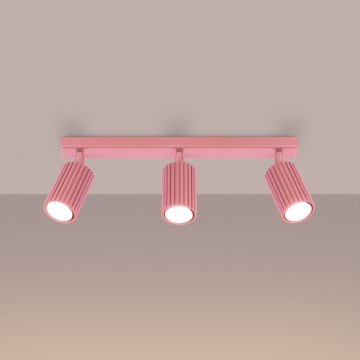 Brilagi - plafondspot CRESTO 3xGU10/10W/230V roze