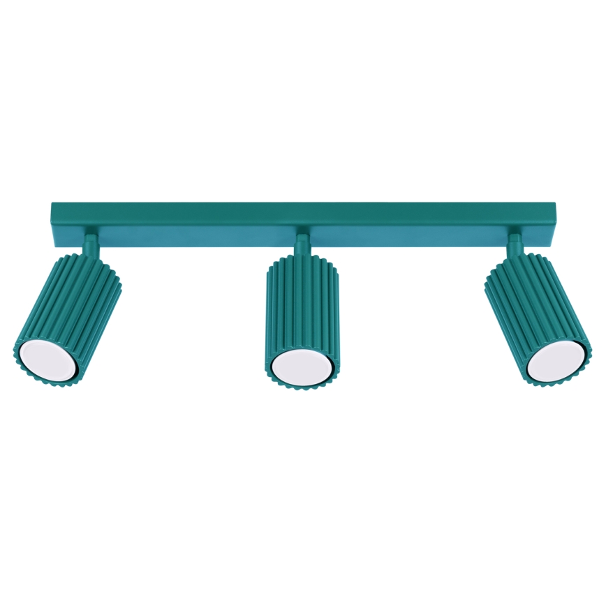 Brilagi - Plafondspot CRESTO 3xGU10/10W/230V turkoois