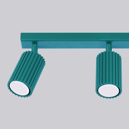 Brilagi - Plafondspot CRESTO 3xGU10/10W/230V turkoois