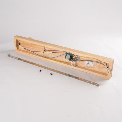 Brilagi - Plafondspot HYGGE 4xE14/15W/230V hout/gerookt glas