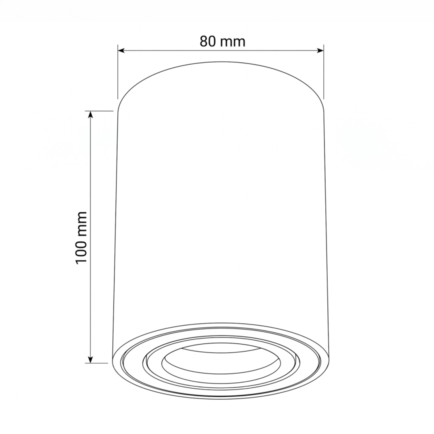 BRILAGI - Plafondspot MIA 1xGU10/30W/230V 100x80 mm blauw