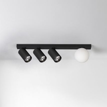 Brilagi - Plafondspot SELE BALL 3xGU10/30W/230V + 1xG9/10W zwart