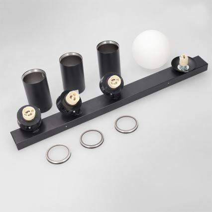 Brilagi - Plafondspot SELE BALL 3xGU10/30W/230V + 1xG9/10W zwart