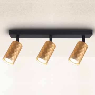 Brilagi - Plafondspot SELE DIAMANT 3xGU10/30W/230V goudkleurig