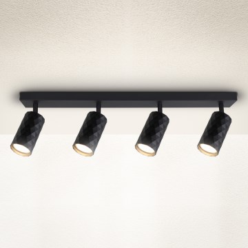 Brilagi - Plafondspot SELE DIAMANT 4xGU10/30W/230V zwart