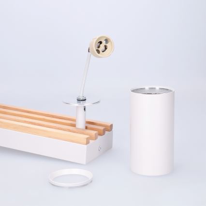 Brilagi - Plafondspot SELE WOOD ACOUSTIC 4xGU10/30W/230V wit/hout