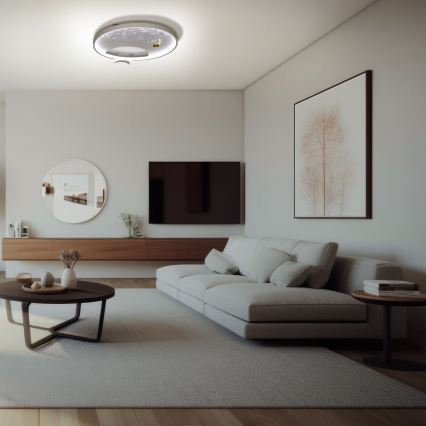Brilagi - Plafonnier à intensité variable ASTRO LED/20W/230V 3000/4000/6000K + Télécommande
