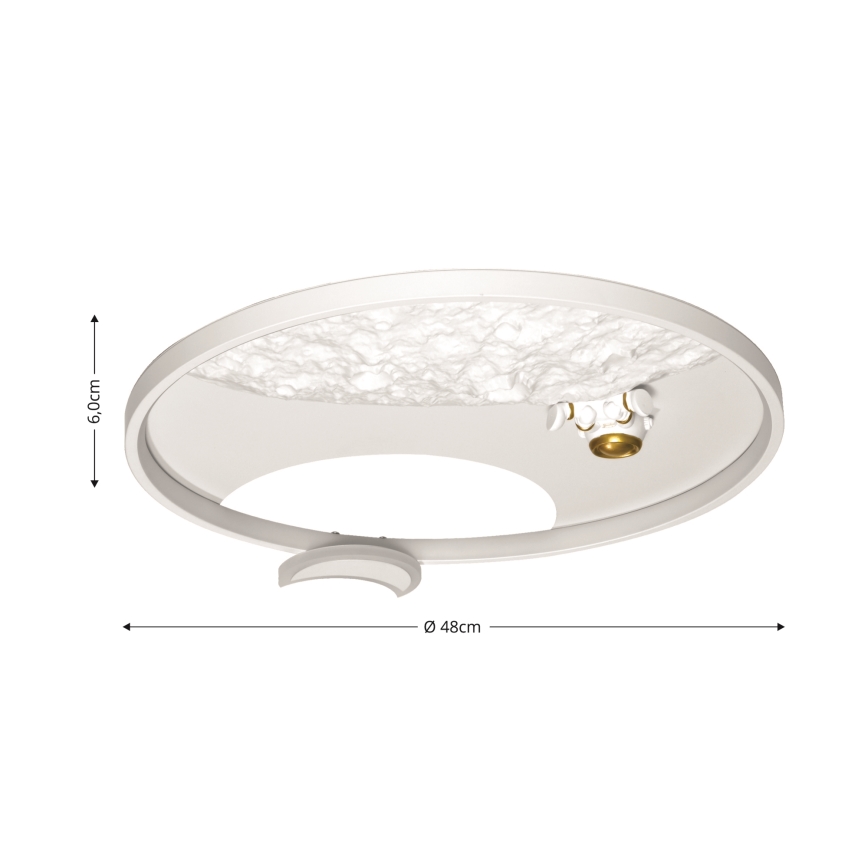 Brilagi - Plafonnier à intensité variable ASTRO LED/20W/230V 3000/4000/6000K + Télécommande