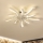 Brilagi - Plafonnier à intensité variable avec ventilateur LED/50W/230V 3000-6500K blanc + Télécommande