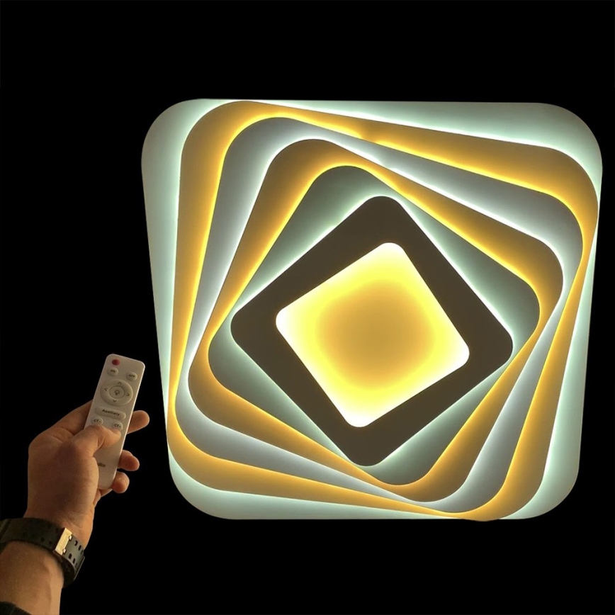 Brilagi - Plafonnier à intensité variable MODERN LED/210W/230V 2700-6500K 55x55 cm + Télécommande
