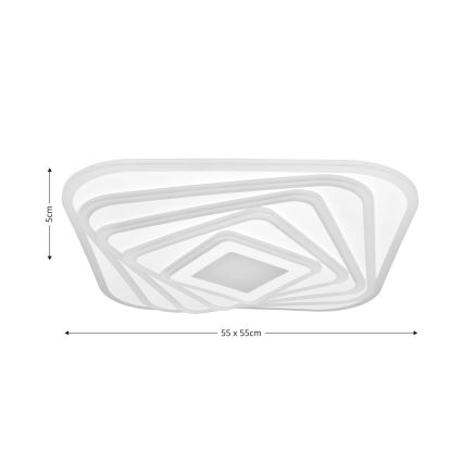 Brilagi - Plafonnier à intensité variable MODERN LED/210W/230V 2700-6500K 55x55 cm + Télécommande