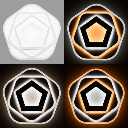 Brilagi - Plafonnier à intensité variable MODERN LED/64W/230V 2700-6500K d. 40 cm + Télécommande