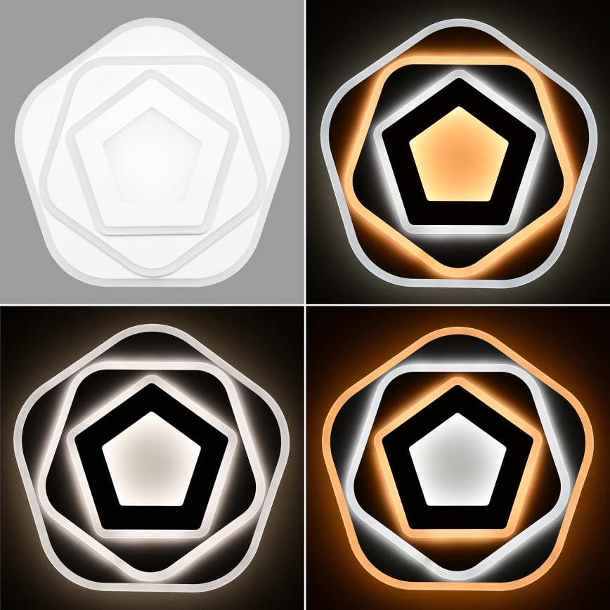 Brilagi - Plafonnier à intensité variable MODERN LED/64W/230V 2700-6500K d. 40 cm + Télécommande