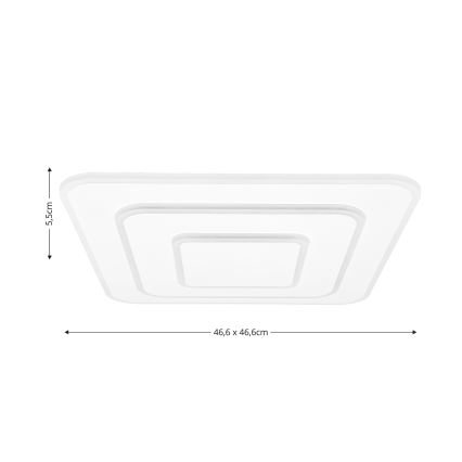 Brilagi - Plafonnier à intensité variable MODERN LED/72W/230V 2700-6500K 46,6x46,6 cm + Télécommande