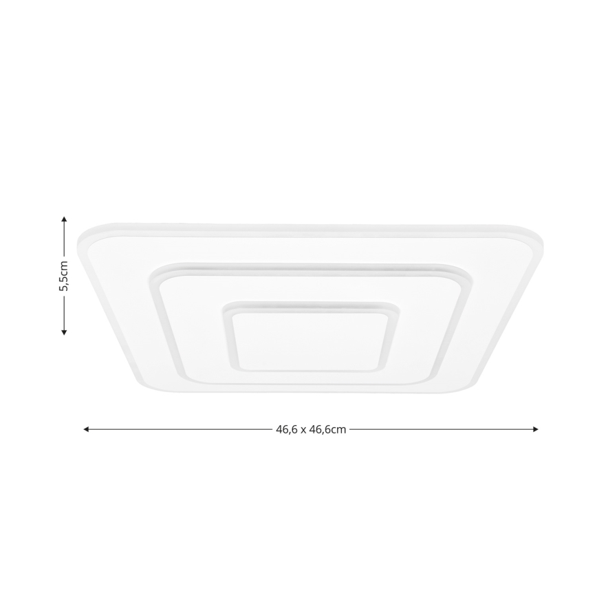 Brilagi - Plafonnier à intensité variable MODERN LED/72W/230V 2700-6500K 46,6x46,6 cm + Télécommande