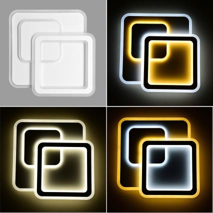 Brilagi - Plafonnier à intensité variable MODERN LED/80W/230V 2700-6500K 52,5x52,5 cm + Télécommande