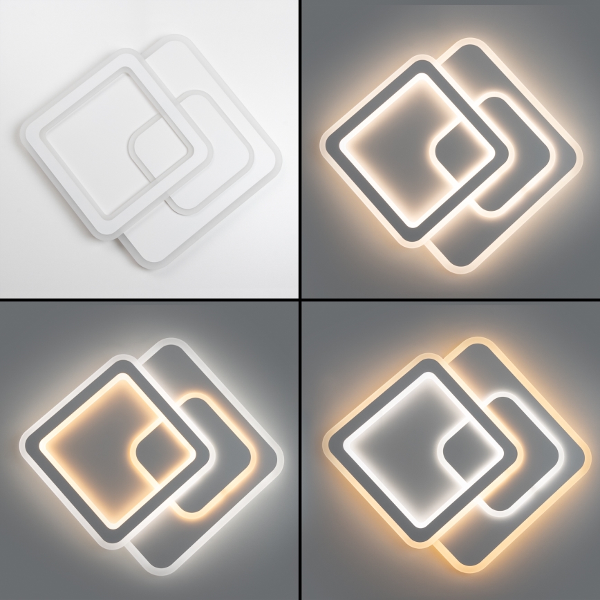 Brilagi - Plafonnier à intensité variable MODERN LED/80W/230V 2700-6500K 52,5x52,5 cm + Télécommande
