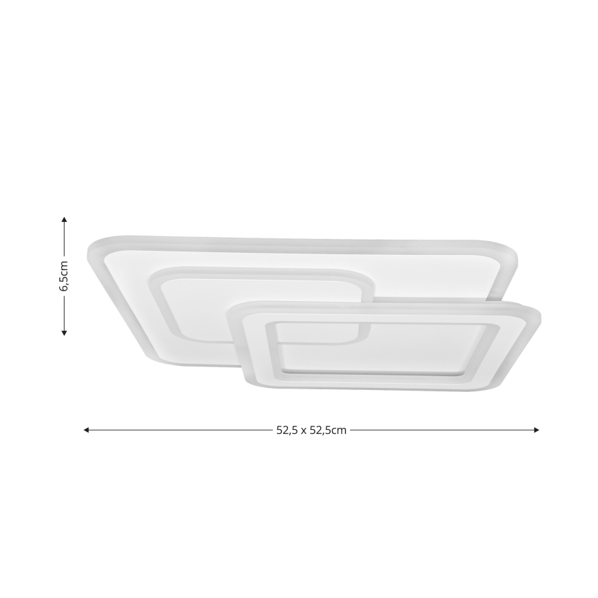 Brilagi - Plafonnier à intensité variable MODERN LED/80W/230V 2700-6500K 52,5x52,5 cm + Télécommande