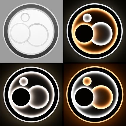 Brilagi - Plafonnier à intensité variable MODERN LED/89W/230V 2700-6500K d. 47 cm + Télécommande