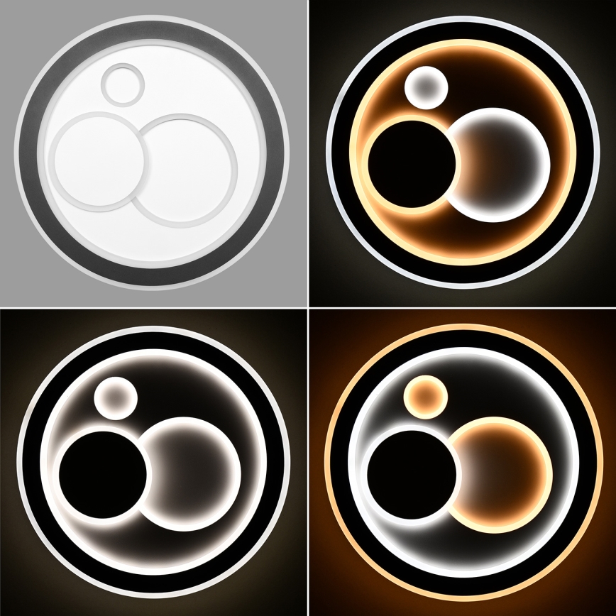 Brilagi - Plafonnier à intensité variable MODERN LED/89W/230V 2700-6500K d. 47 cm + Télécommande