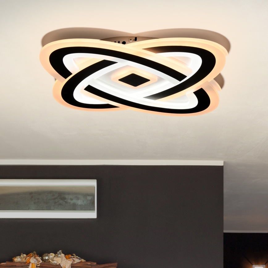 Brilagi - Plafonnier à intensité variable MODERN LED/90W/230V 2700-6500K 48x48 cm+ Télécommande
