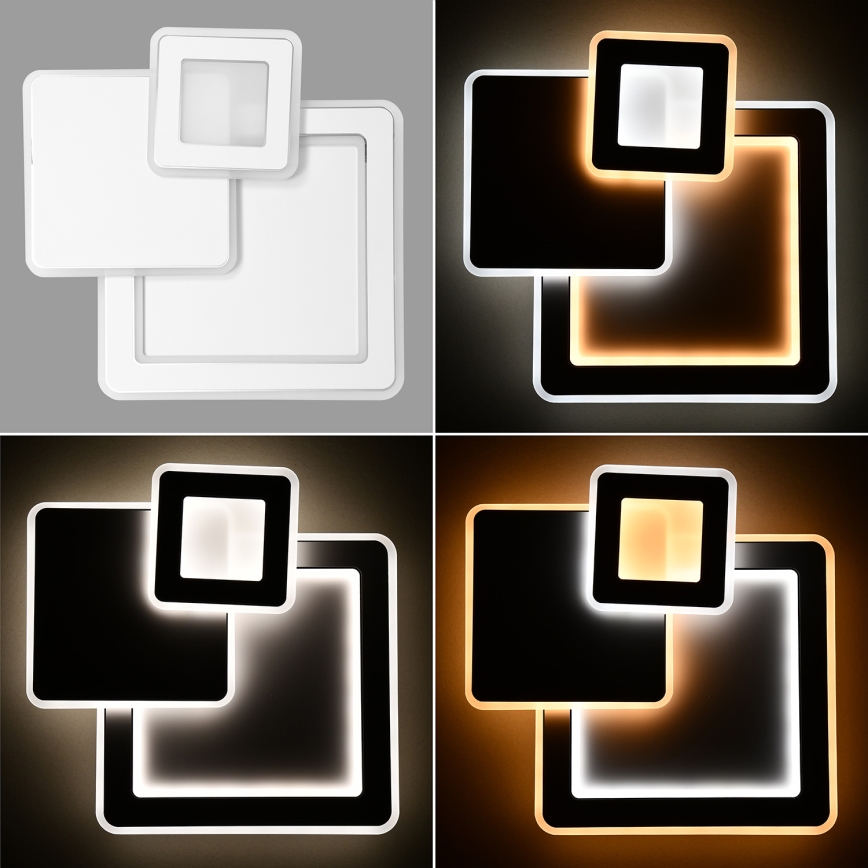 Brilagi - Plafonnier à intensité variable MODERN LED/93W/230V 2700-6500K 48,5x48,5 cm + Télécommande