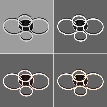 Brilagi - Plafonnier à intensité variable ORBITS LED/49W/230V 3000/4000/6000K + Télécommande