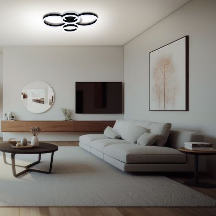 Brilagi - Plafonnier à intensité variable ORBITS LED/49W/230V 3000/4000/6000K + Télécommande