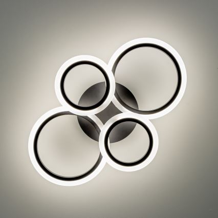 Brilagi - Plafonnier à intensité variable ORBITS LED/50W/230V 3000-6500K anthracite + télécommande