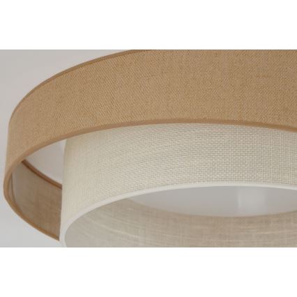 Brilagi - Plafonnier à intensité variable SHINE LED/24W/230V d. 60 cm 3000/4000/6500K beige/crème + Télécommande