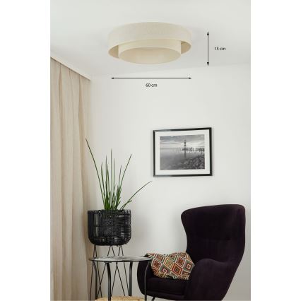 Brilagi - Plafonnier à intensité variable SHINE LED/24W/230V 3000/4000/6500K crème + télécommande