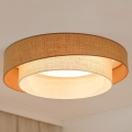 Brilagi - Plafonnier à intensité variable SHINE LED/24W/230V d. 60 cm 3000/4000/6500K beige/crème + Télécommande