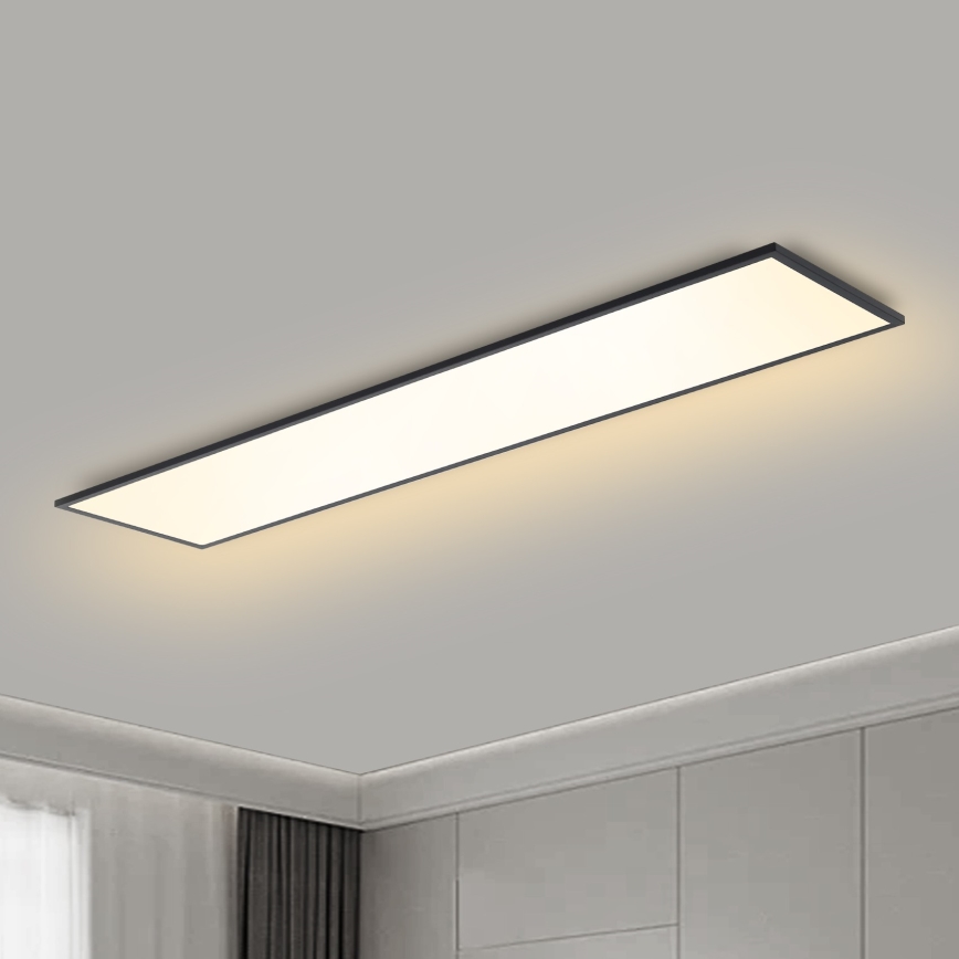 Brilagi - Plafonnier à intensité variable SLIMFRAME LED/58W/230V 120x30 cm 3000-6000K noir + Télécommande
