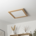 Brilagi - Plafonnier à intensité variable SLIMFRAME WOOD LED/36W/230V 49,5x49,5 cm 3000-6000K marron + Télécommande