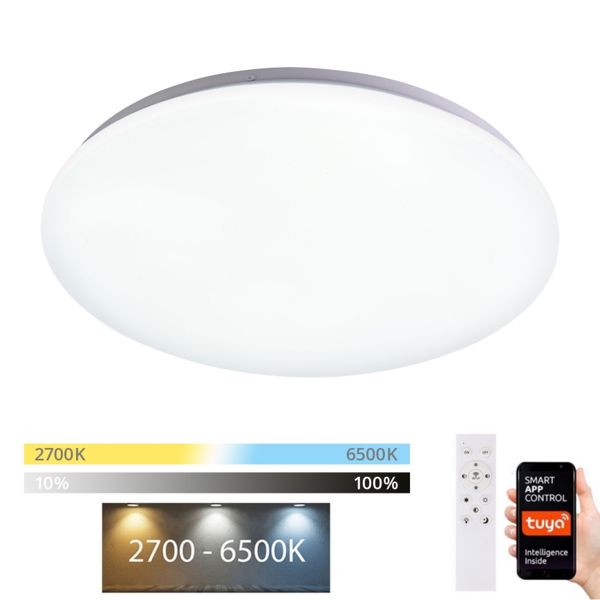 Brilagi - Plafonnier à intensité variable SMART LED/24W/230V  2700-6500K Wi-Fi Tuya + Télécommande