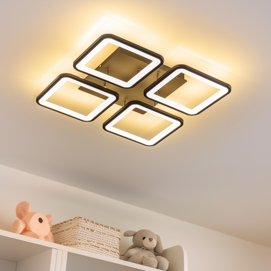 Brilagi - Plafonnier à intensité variable SQUARED LED/85W/230V 3000-6500K + télécommande