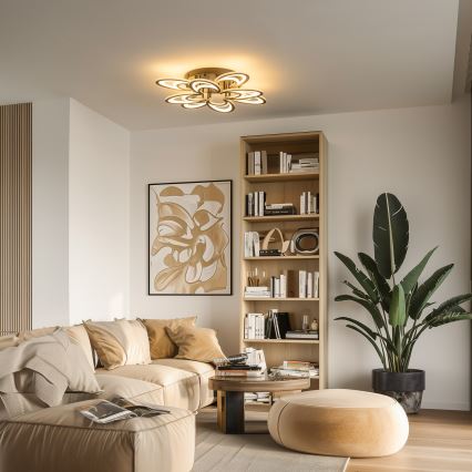 Brilagi - Plafonnier à intensité variable TWIST LED/125W/230V 3000-6500K + télécommande